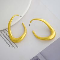 1 Pair Simple Style Irregular Plating Alloy Gold Plated Ear Studs main image 6