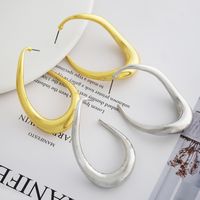 1 Pair Simple Style Irregular Plating Alloy Gold Plated Ear Studs main image 1