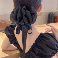 Simple Style Bow Knot Cloth Patchwork Hair Claws sku image 1