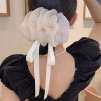 Simple Style Bow Knot Cloth Patchwork Hair Claws sku image 2