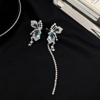 Wholesale Jewelry Fairy Style Butterfly Alloy Artificial Gemstones Inlay Ear Cuffs main image 1