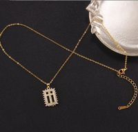 Elegant Dame Kreuzen Kupfer Überzug Inlay Zirkon Halskette Mit Anhänger sku image 10
