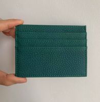 Unisex Solid Color Leather Open Card Holders sku image 1