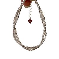 مجوهرات بالجملة سيدة اللون الصامد لؤلؤة اصطناعية الفضة الاسترليني مطرز أساور main image 4