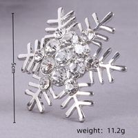 Style Simple Flocon De Neige Alliage Strass Incruster Strass Femmes Broches main image 5