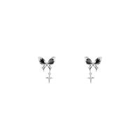 1 Pair Elegant Lady Butterfly Plating Inlay Alloy Zircon Drop Earrings main image 4