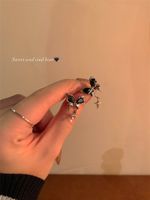 1 Pair Elegant Lady Butterfly Plating Inlay Alloy Zircon Drop Earrings sku image 1