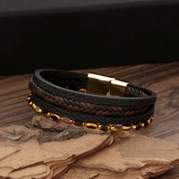 Classical Grain Alloy Handmade Men's Bracelets main image 4