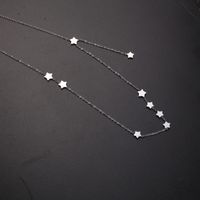 Style Moderne Star Acier Inoxydable Polissage Placage Plaqué Or Collier main image 6