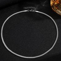 Casual Simple Style Solid Color Copper Plating Necklace sku image 3