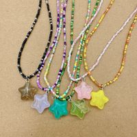 Simple Style Star Seed Bead Wholesale Pendant Necklace main image 4