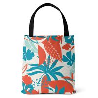 Women's Vintage Style Plant Canvas Shopping Bags sku image 2