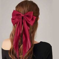 Women's Sweet Bow Knot Brocade Hair Clip sku image 1