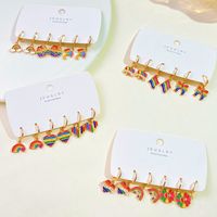 1 Set Casual Simple Style Butterfly Plating Alloy 14k Gold Plated Drop Earrings main image 4