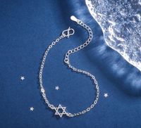 Wholesale Jewelry Elegant Four Leaf Clover Star Heart Shape Silver Plated Plating Bracelets sku image 1