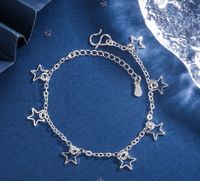 Wholesale Jewelry Elegant Four Leaf Clover Star Heart Shape Silver Plated Plating Bracelets sku image 5