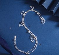 Wholesale Jewelry Elegant Four Leaf Clover Star Heart Shape Silver Plated Plating Bracelets sku image 6