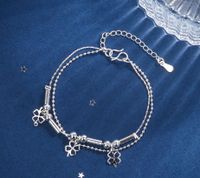 Wholesale Jewelry Elegant Four Leaf Clover Star Heart Shape Silver Plated Plating Bracelets sku image 7