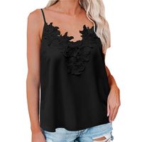 Women's Camisole Tank Tops Lace Sexy Solid Color main image 4