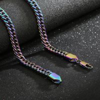 Titanium Steel Streetwear Solid Color Jewelry Set main image 9
