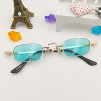 Modern Style Solid Color Ac Square Full Frame Kids Sunglasses main image 5