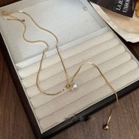 Style Simple Perle Alliage De Gros Collier sku image 1