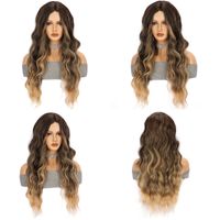 Women's Simple Style Casual High Temperature Wire Centre Parting Long Curly Hair Wigs main image 3