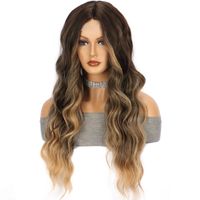 Women's Simple Style Casual High Temperature Wire Centre Parting Long Curly Hair Wigs main image 2