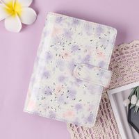 New Simple Cartoon Small Floral Leather Binder Diary main image 3