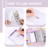 New Simple Cartoon Small Floral Leather Binder Diary main image 5