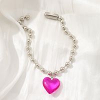 Vintage Style Heart Shape Alloy Three-dimensional Women's Pendant Necklace sku image 2