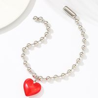 Vintage Style Heart Shape Alloy Three-dimensional Women's Pendant Necklace sku image 3