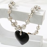 Vintage Style Heart Shape Alloy Three-dimensional Women's Pendant Necklace main image 8