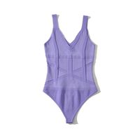 Women's Bodysuits Bodysuits Rib-knit Backless Sexy Solid Color main image 3