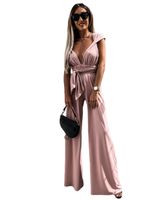 Women's Party Street Sexy Solid Color Full Length Jumpsuits main image 3