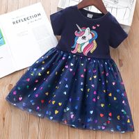 Streetwear Cartoon Cotton Girls Dresses sku image 6