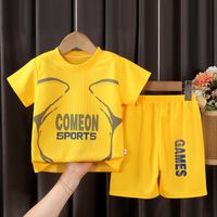Sports Letter Polyester Boys Clothing Sets main image 3