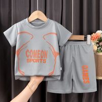 Sports Letter Polyester Boys Clothing Sets main image 4