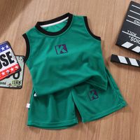 Classic Style Solid Color Cotton Boys Clothing Sets main image 4