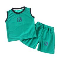 Classic Style Solid Color Cotton Boys Clothing Sets main image 5