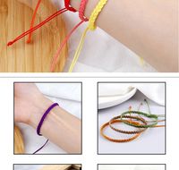 Großhandel Schmuck Lässig Einfacher Stil Einfarbig Seil Stricken Armbänder main image 5