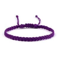 Wholesale Jewelry Casual Simple Style Solid Color Rope Knitting Bracelets sku image 16