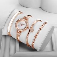 Casual Modern Style Solid Color Jewelry Buckle Quartz Women's Watches main image 5