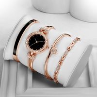 Casual Modern Style Solid Color Jewelry Buckle Quartz Women's Watches main image 1