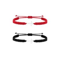 Retro Cross Stainless Steel Rope Bracelets main image 4