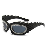 Streetwear Geometric Pc Special-shaped Mirror Diamond Full Frame Women's Sunglasses sku image 1