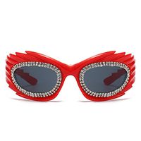 Streetwear Geometric Pc Special-shaped Mirror Diamond Full Frame Women's Sunglasses main image 1