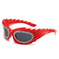 Streetwear Geometric Pc Special-shaped Mirror Diamond Full Frame Women's Sunglasses sku image 2