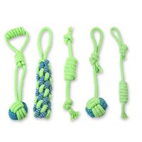 Cute Cotton Rope Bite-resistant Dog Molar Toy Dog Chewing Rope Combination Set main image 3
