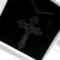 Casual Cool Style Cross Alloy Plating Unisex Pendant Necklace main image 3